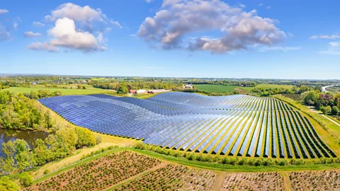 Inside Northern Europe's largest solar farm making cleaner ship fuel